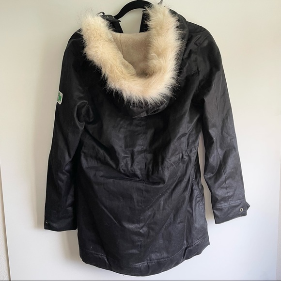Hoodlamb Nordic Light Parka Hemp Tailor Vegan XS Faux Fur Winter Coat Jacket - Picture 9 of 11